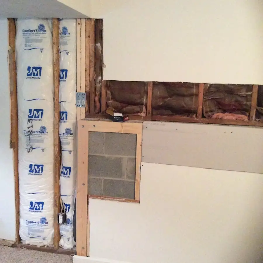 Wall insulation replacement during Contents Cleaning & Restoration in Phenix City